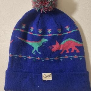 The Coal Dina Kids Dinosaur Beanie. It Fits Adults Also.